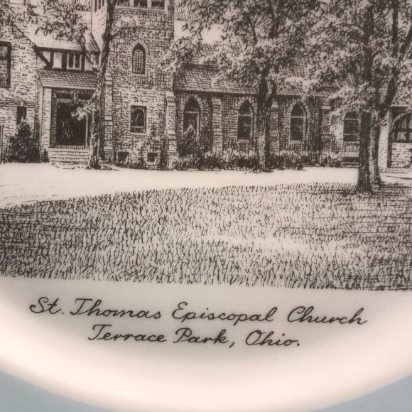 Lucile S Piper Art Lucile S Piper Memory Plate Titled Saint Thomas Episcopal Churchterrace